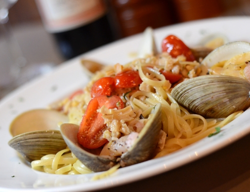 Linguini with clams